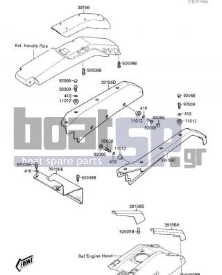 KAWASAKI - 650 SX 1987 - Body Parts - PAD