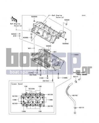 KAWASAKI - STX 2009 - Engine/Transmission - Crankcase