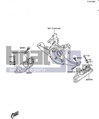 KAWASAKI - JS300 1986 - Engine/Transmission - ENGINE MOUNT