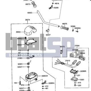 KAWASAKI - JS300 1986 - Body Parts - HANDLEBAR