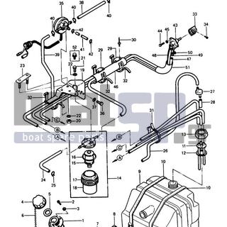 KAWASAKI - JS550 1986 - Body Parts - FUEL TANK