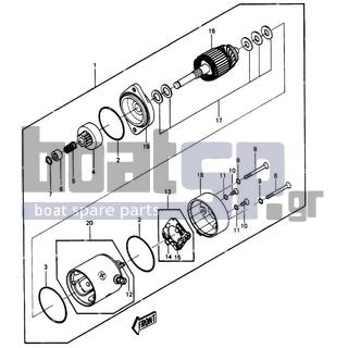 KAWASAKI - JS550 1986 - Electrical - STARTER MOTOR