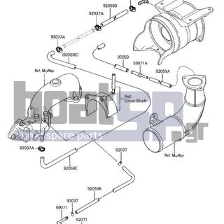 KAWASAKI - X2 1986 - Engine/Transmission - COOLING (JF650-A1)