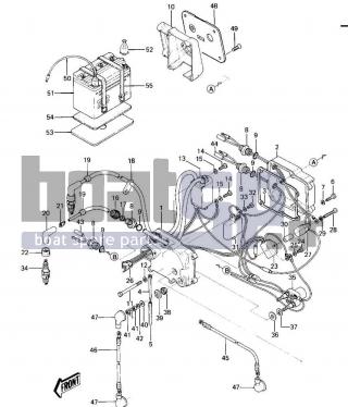 KAWASAKI - JS550 1984 - Electrical - ELECTRIC CASE - 59221-505 - CONNECTOR,CORD