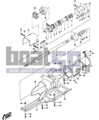 KAWASAKI - JS440 1981 - Engine/Transmission - DRIVE SHAFT/JET PUMP ('79-'81 A3/A4/A4A/ - 110R0614 - BOLT 6X14