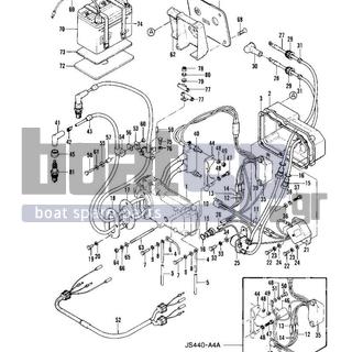 KAWASAKI - JS440 1981 - Electrical - ELECTRIC CASE (JS440-A3/A4/A4A) - 92071-517 - GROMMET