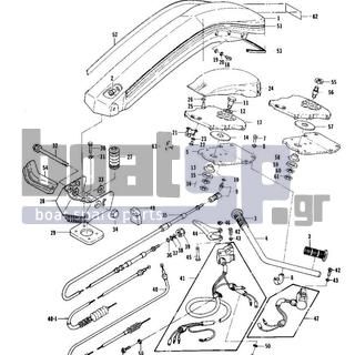 KAWASAKI - JS440 1980 - Body Parts - HANDLE POLE/CABLES (JS440-A1/A1A) - 27010-3003 - SWITCH,STOP