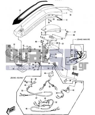 KAWASAKI - JS440 1980 - Body Parts - HANDLE POLE/SWITCHES ('79-'81 A3/A4/A4A/ - 411S0800 - WASHER