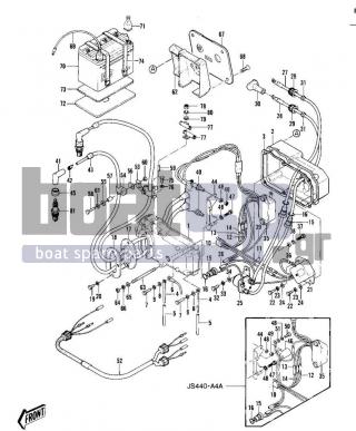 KAWASAKI - JS440 1979 - Electrical - ELECTRIC CASE (JS440-A3/A4/A4A)