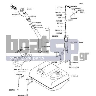 KAWASAKI - ULTRA LX 2009 - Body Parts - Fuel Tank