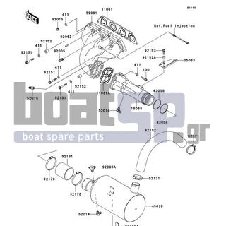 KAWASAKI - ULTRA LX 2009 - Exhaust - Muffler(s)