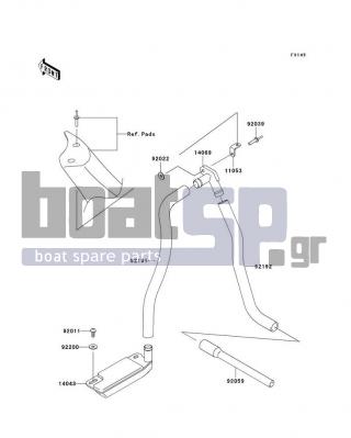KAWASAKI - 800 SX-R 2008 - Body Parts - Bilge System - 92011-561 - SCREW,TAPPING
