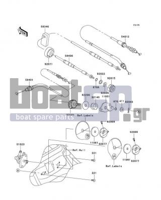 KAWASAKI - 800 SX-R 2008 - Πλαίσιο - Cables