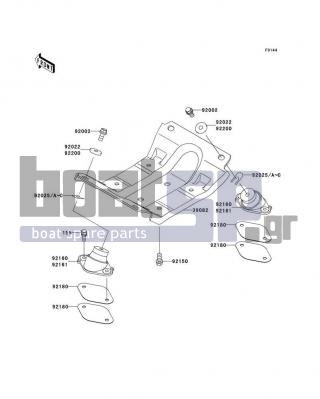 KAWASAKI - 800 SX-R 2008 - Engine/Transmission - Engine Mount