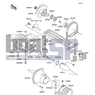 KAWASAKI - 800 SX-R 2008 - Πλαίσιο - Jet Pump - 92093-3749 - SEAL