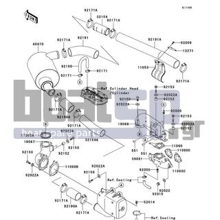 KAWASAKI - 800 SX-R 2008 - Εξατμίσεις - Muffler(s)