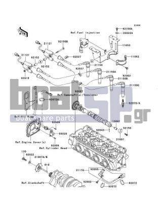 KAWASAKI - STX-15F 2008 - Frame - Ignition System - 13061-1687 - BOSS,CAM SENSOR