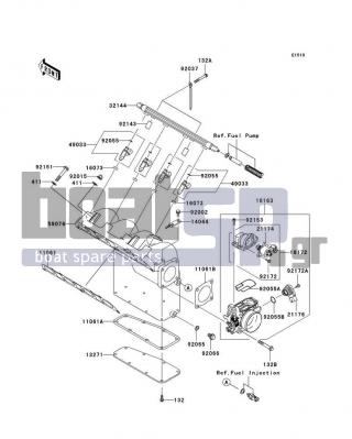 KAWASAKI - STX-12F 2007 - Engine/Transmission - Throttle