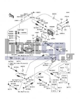 KAWASAKI - STX-12F 2006 - Engine/Transmission - Cooling - 13091-3712 - HOLDER