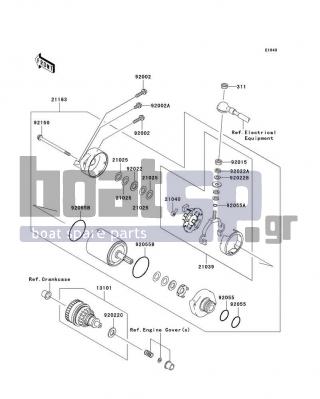 KAWASAKI - STX-12F 2006 - Electrical - Starter Motor