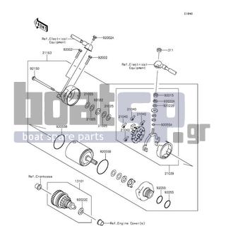 KAWASAKI - JET SKIΒ® ULTRAΒ® LX 2016 - Electrical - Starter Motor - 92015-3710 - NUT,6MM