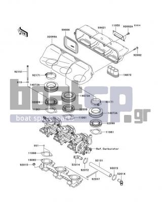 KAWASAKI - 1200 STX-R 2005 - Engine/Transmission - Flame Arrester - 11050-3754 - BRACKET