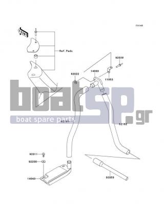 KAWASAKI - 800 SX-R 2005 - Body Parts - Bilge System - 14069-3708 - BREATHER