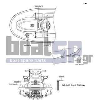 KAWASAKI - STX-12F 2005 - Frame - Labels - 56070-3974 - LABEL-WARNING,TETHER SWITCH