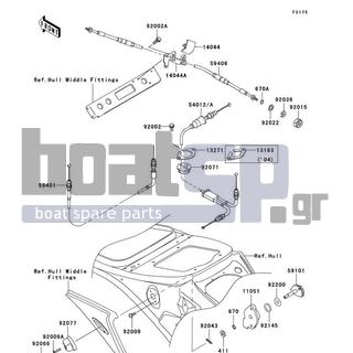 KAWASAKI - 1200 STX-R 2004 - Frame - Cables