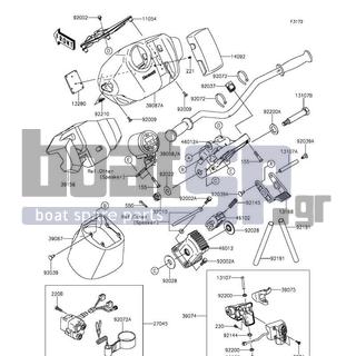 KAWASAKI - JET SKIΒ® ULTRAΒ® 310LX 2015 - Body Parts - Handlebar - 92200-3738 - WASHER