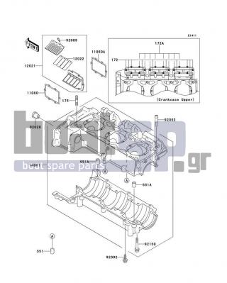 KAWASAKI - 900 STX 2004 - Engine/Transmission - Crankcase