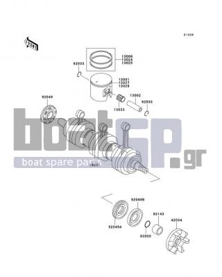 KAWASAKI - 900 STX 2004 - Engine/Transmission - Crankshaft/Piston(s)