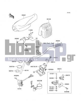 KAWASAKI - 900 STX 2004 - Body Parts - Handlebar