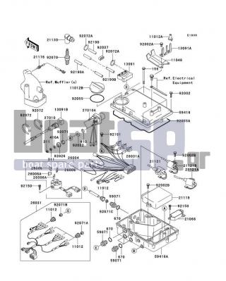 KAWASAKI - 900 STX 2004 - Frame - Ignition System