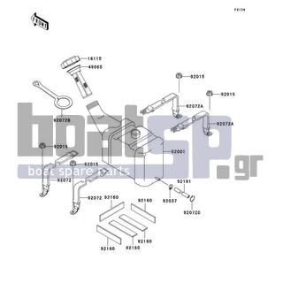 KAWASAKI - 900 STX 2004 - Body Parts - Oil Tank