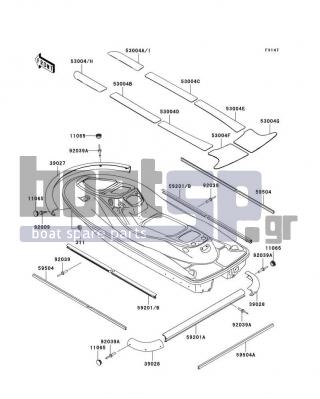 KAWASAKI - 900 STX 2004 - Body Parts - Pads