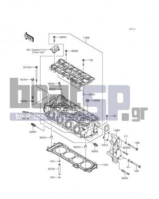 KAWASAKI - JET SKIΒ® ULTRAΒ® 310R 2015 - Engine/Transmission - Cylinder Head