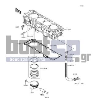 KAWASAKI - JET SKIΒ® ULTRAΒ® 310R 2015 - Κινητήρας/Κιβώτιο Ταχυτήτων - Cylinder/Piston(s)