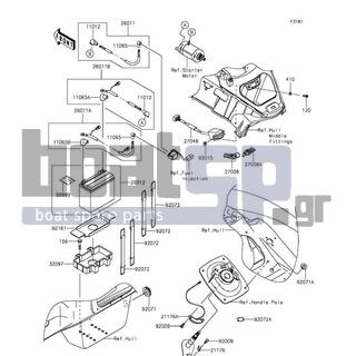 KAWASAKI - JET SKIΒ® ULTRAΒ® 310R 2015 - Electrical - Electrical Equipment - 99999-0311 - BOLT NUT KIT