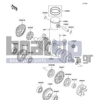 KAWASAKI - ULTRA 150 2004 - Engine/Transmission - Crankshaft/Piston(s)