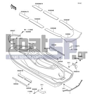 KAWASAKI - ULTRA 150 2004 - Body Parts - Pads