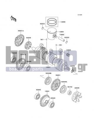 KAWASAKI - 1200 STX-R 2003 - Κινητήρας/Κιβώτιο Ταχυτήτων - Crankshaft/Piston(s)