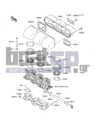 KAWASAKI - 1200 STX-R 2003 - Engine/Transmission - Flame Arrester