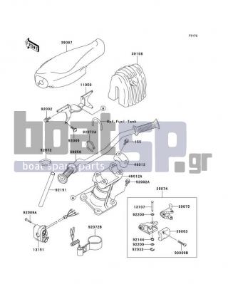 KAWASAKI - 1200 STX-R 2003 - Body Parts - Handlebar