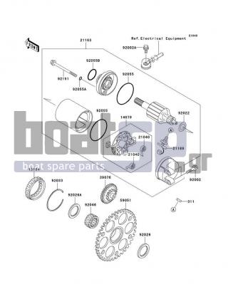 KAWASAKI - 1200 STX-R 2003 - Electrical - Starter Motor