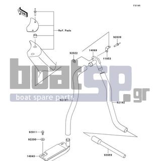 KAWASAKI - 800 SX-R 2003 - Body Parts - Bilge System - 92011-561 - SCREW,TAPPING