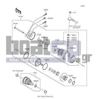 KAWASAKI - JET SKIΒ® STXΒ®-15F 2016 - Electrical - Starter Motor - 92002-3714 - BOLT,6X25