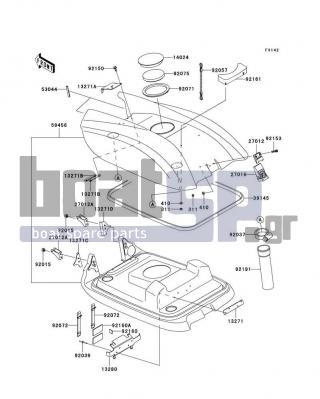 KAWASAKI - 800 SX-R 2003 - Engine/Transmission - Engine Hood - 92037-3738 - CLAMP