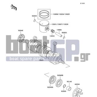 KAWASAKI - 900 STX 2003 - Engine/Transmission - Crankshaft/Piston(s)