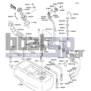 KAWASAKI - 900 STX 2003 - Body Parts - Fuel Tank